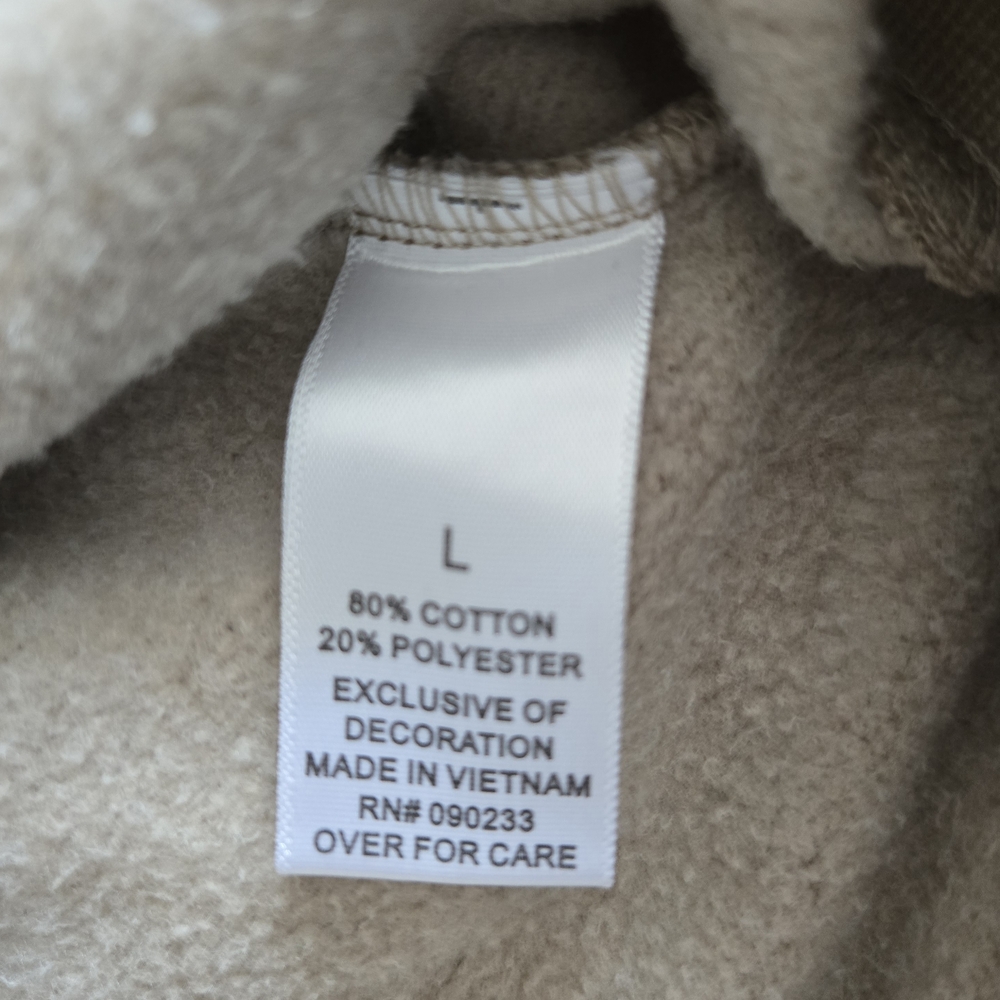 Fear Of God Essential Brown Classic Zip-Up Hoodie Size L - Picture 5 of 10